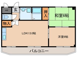 メゾンメリオ－ルの物件間取画像